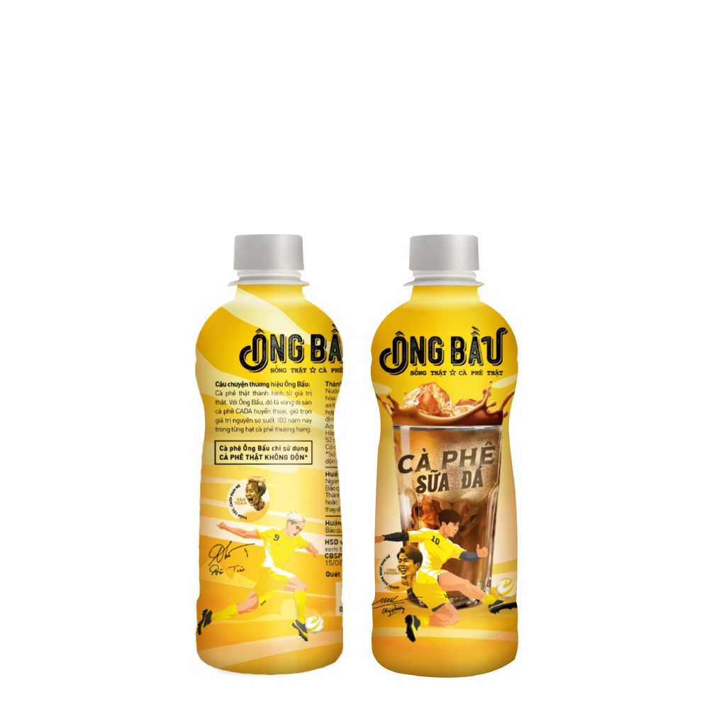 Combo 06 Chai Cafe - Cà Phê Sữa Đá Uống Liền Ông Bầu Chai 180ml – Thương hiệu NUTIFOOD – YOOSOO MALL cà phê ob, ob cafe