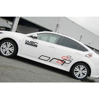 Logo decal tem xe thương hiệu WRC độc đáo