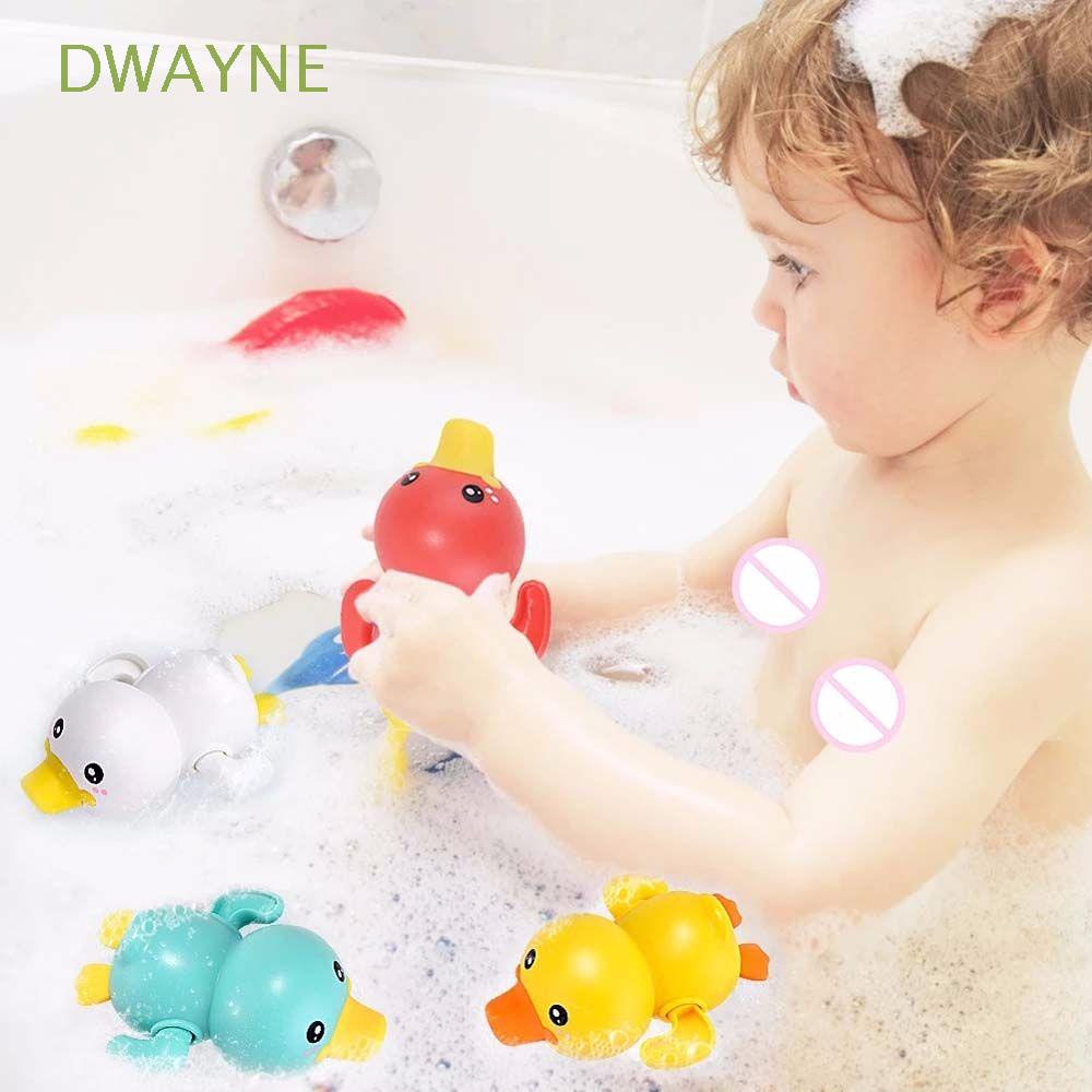 DWAYNE Summer Bathing Shower Toys Kids Bathtub Toys Funny Duck Swimming Game Cute Clockwork Cartoon Animal Beach Toys Water floating Rowing Toys/Multicolor