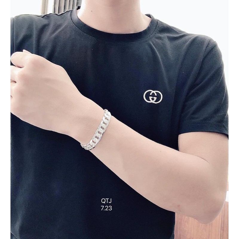 Lắc tay Nam bạc ta, mạnh mẽ, cá tính phong cách cổ điển  Mainomi Shop Bạc Xinh