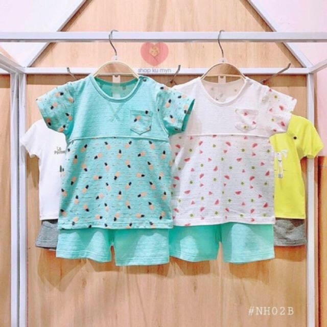 Bộ cộc tay bé trai/gái Lullaby (Sz 6m-4y)