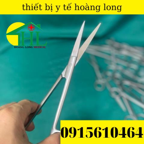 [Hàng Chính Hãng Parkistan] Kéo Y Tế Thẳng Nhọn 20cm- Kéo Cắt Chỉ