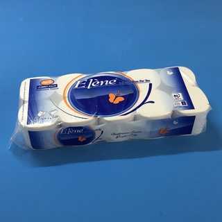 [Chính hãng] [Giá sỉ] Thùng 10 lốc Giấy vệ sinh Elène xanh cao cấp 10 cuộn 3 lớp không lõi (100 cuộn)