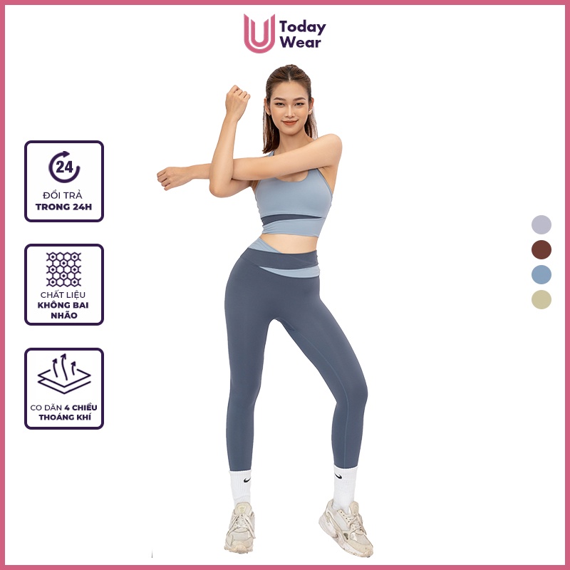 Quần tập bra gym yoga thể thao nữ Static tôn dáng Today U Wear