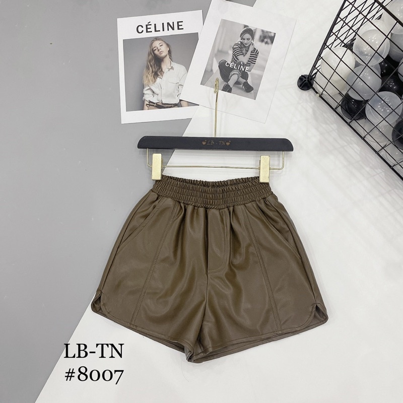 QUẦN SHORT DA CẠP CHUN XẺ GẤU HÀNG 2 LỚP ĐẸP MS17999