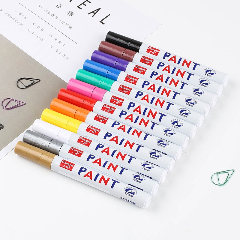 Bút vẽ lốp xe ô tô 12 màu chất lượng cao
