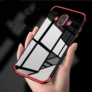 Ultra Slim For Huawei Mate 10 Transparent Plating Soft TPU Case Cover