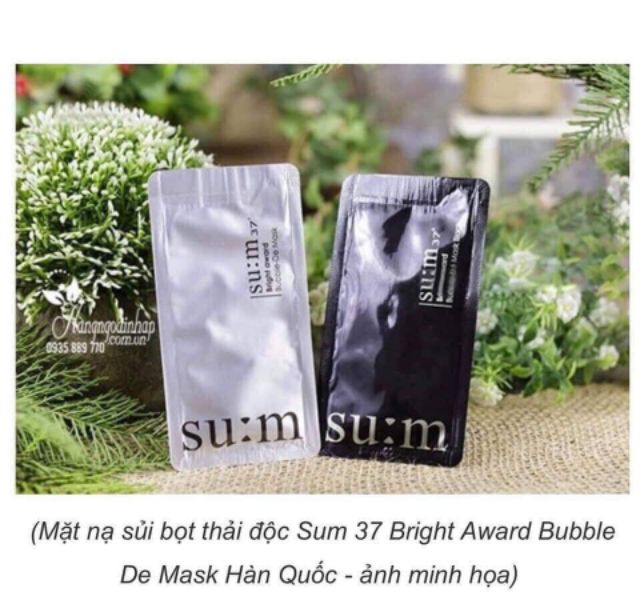 mặt nạ sủi bọt Sum (thải độc ,trắng da)