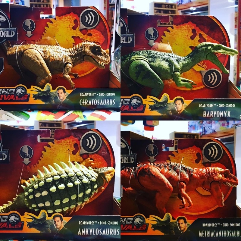 Jurassic World Dino Rivals, Mô hình khủng long đồ chơi sưu tầm Baryonyx,chính hãng nhập khẩu Mattel