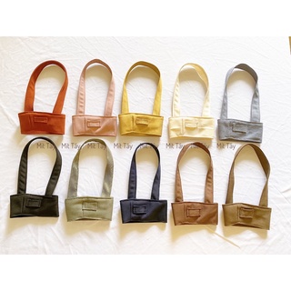 Quai vải túi vải kaki 2 lớp xách ly cốc trà sữa, cà phê, tumbler cách nhiệt ly giữ nhiệt cup holder đựng ly