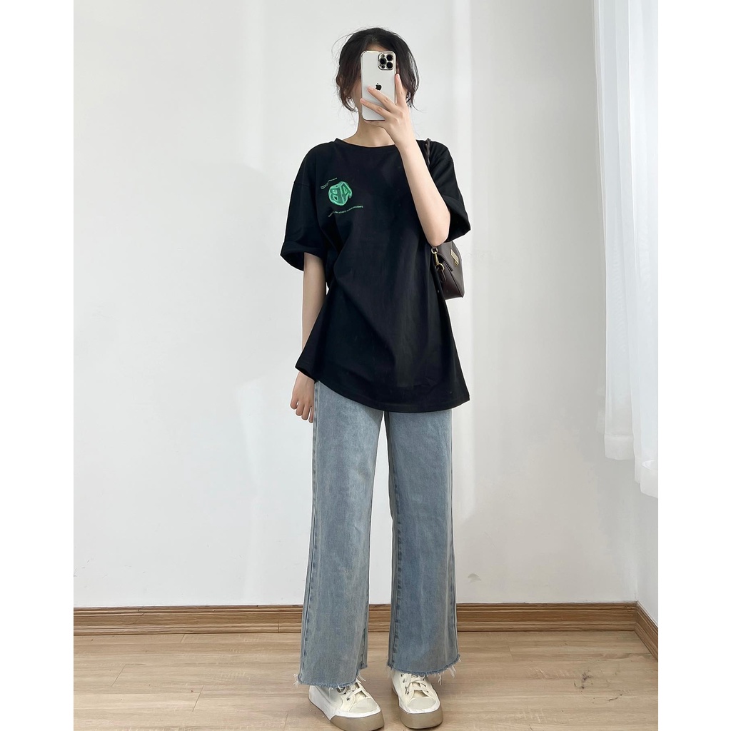 Áo thun chữ AB chất cotton mềm mịn thời trang miho house