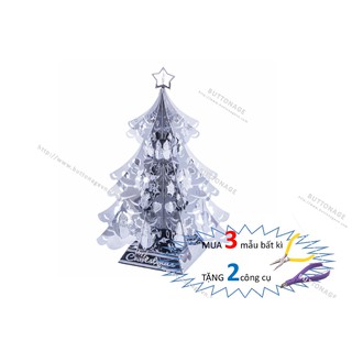 Mô Hình Lắp Ghép kim Loại 3D  Cây Thông Giáng Sinh