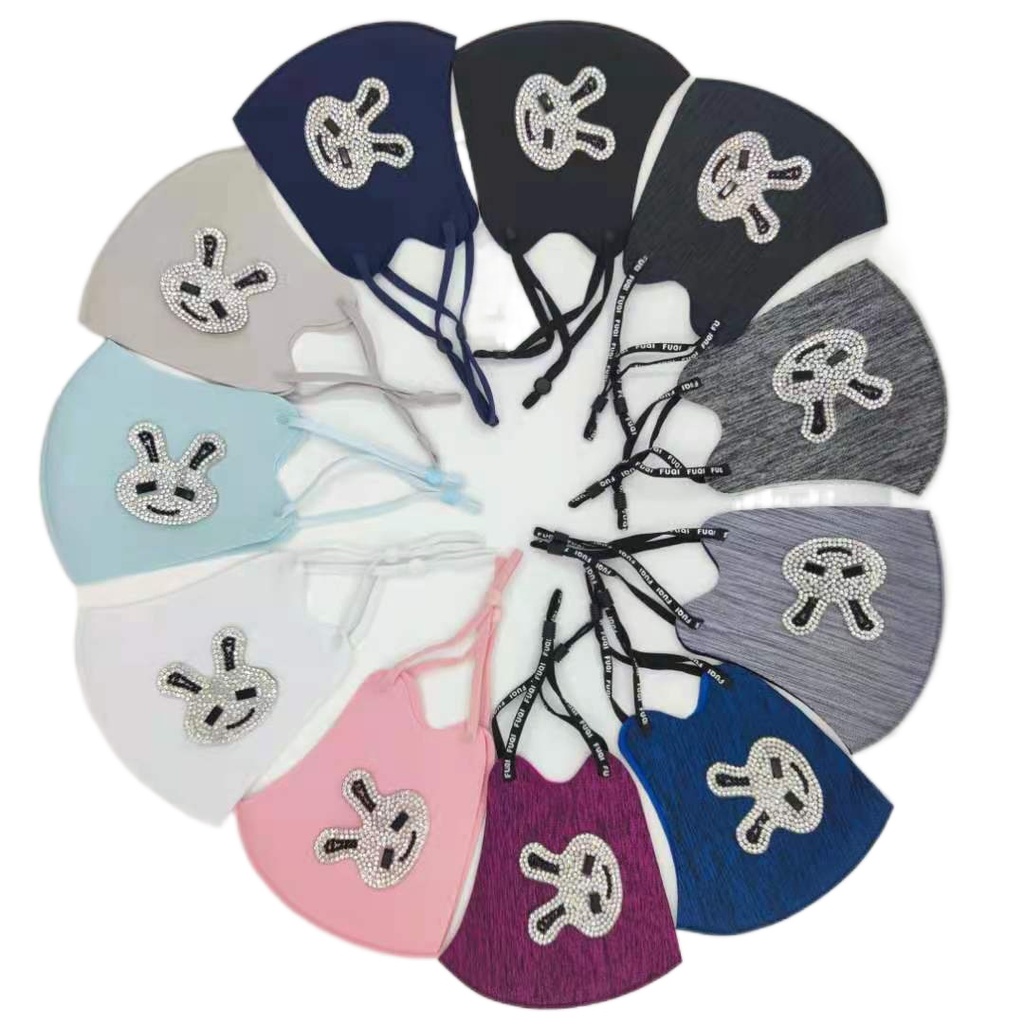 Khẩu Trang Hình Gấu Trúc Thoáng Khí Có Thể Tái Sử Dụng Cho Người Lớn /