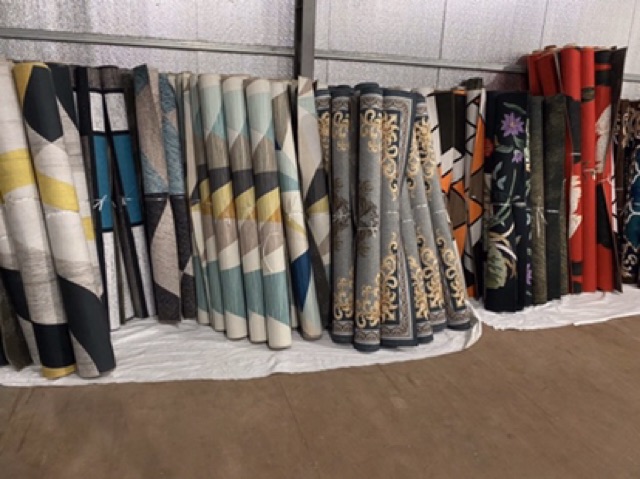 Thảm trải sàn Bali 5D mẫu mới 2mx3m hình hoa cúc ảnh thật