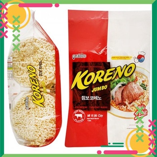 Mì Kim Chi, bò Koreno Jumbo bịch 1kg (10 gói x 100g)
