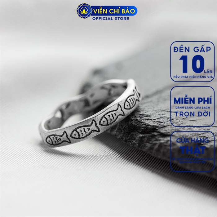 Nhẫn bạc nữ Tiểu Ngư chất liệu bạc Thái S925 Viễn Chí Bảo N000509