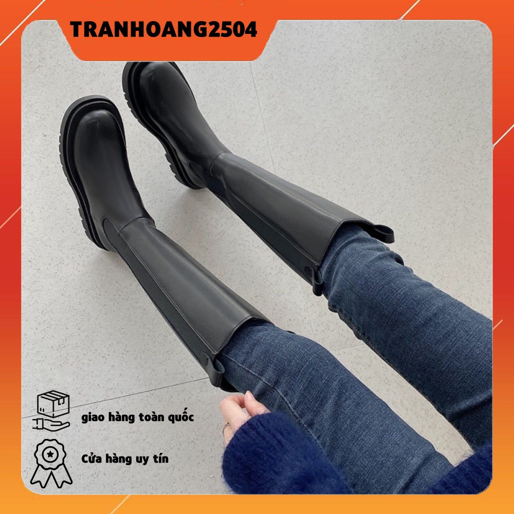 CÓ SẴN - bốt hươu cao cổ cao tới đầu gối 37 cm khoá kéo sau | BigBuy360 - bigbuy360.vn