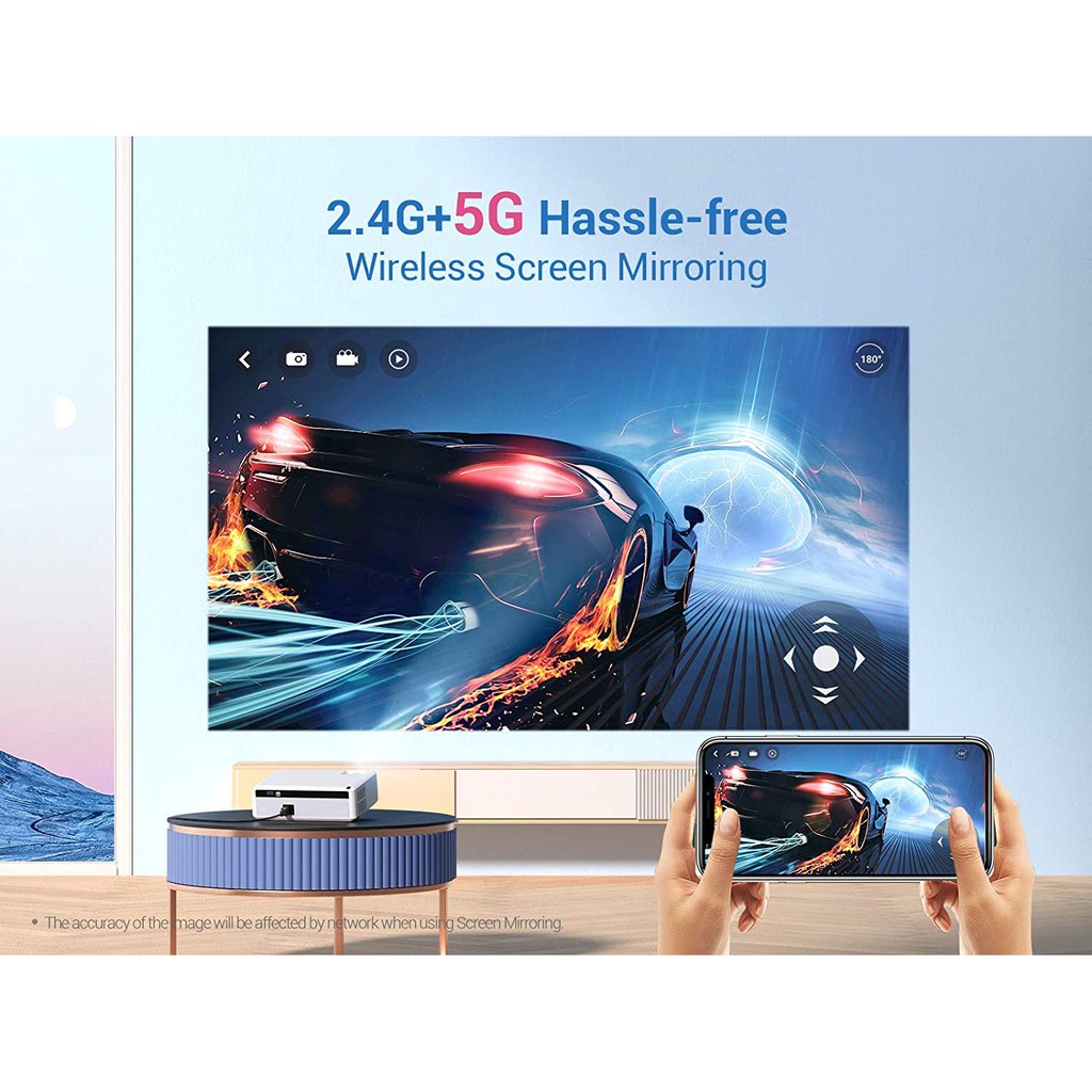 Máy chiếu VANKYO V630W Full HD 1080p độ phân giải thực Full-HD 1080p kết nối Wifi - Bảo hành 24 tháng chính hãng