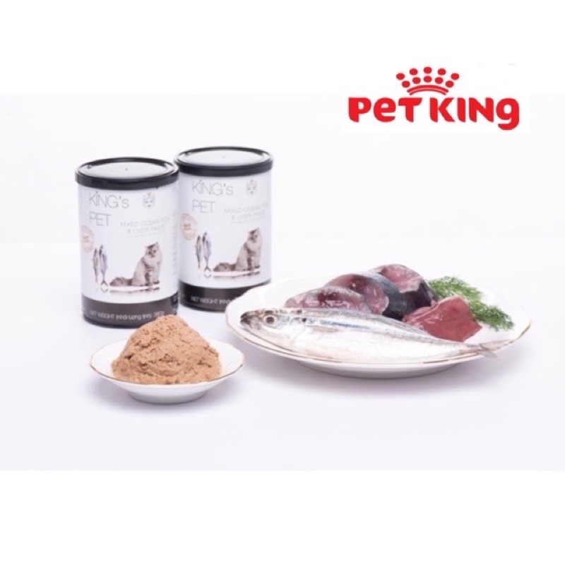 [Mã 253FMCGSALE giảm 8% tối đa 100K đơn 500K] [SIÊU RẺ]6 lon Pate King’s Pet 4 vị Thơm Ngon vạn Chó Mèo MÊ