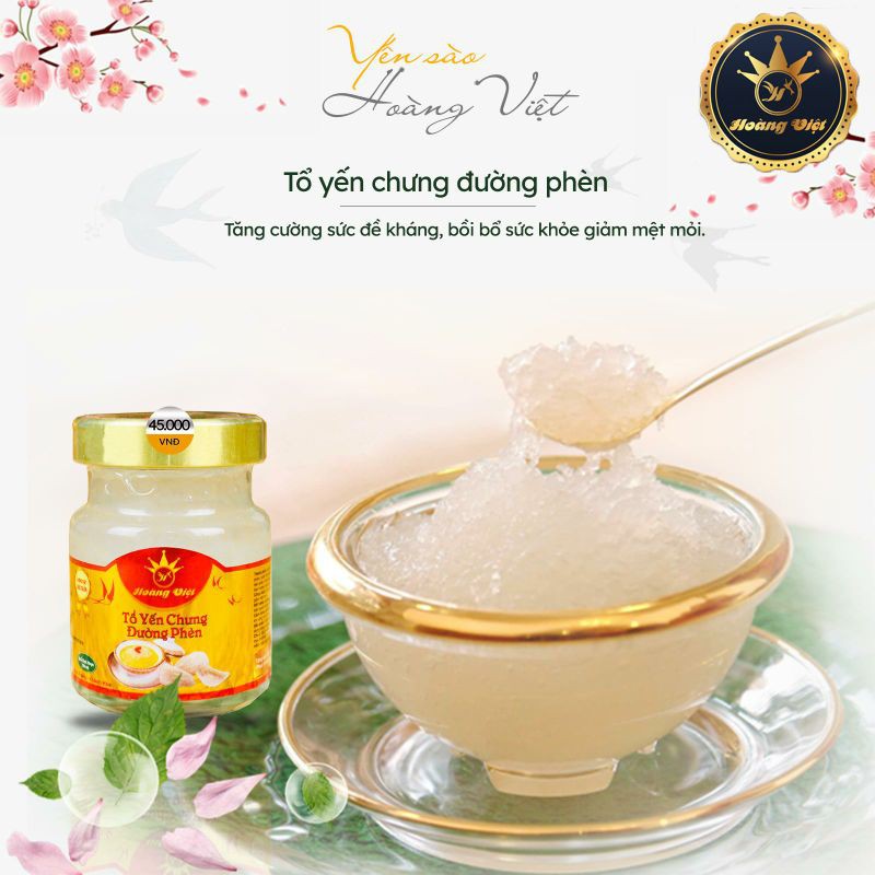 [30% yến tươi thiên nhiên] Yến sào Hoàng Việt chưng đường phèn | BigBuy360 - bigbuy360.vn