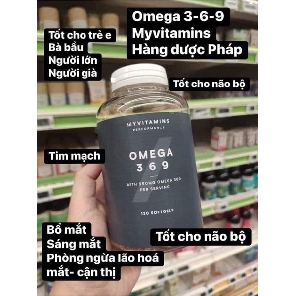 Viên uống omega 369 Myvitamins 120v