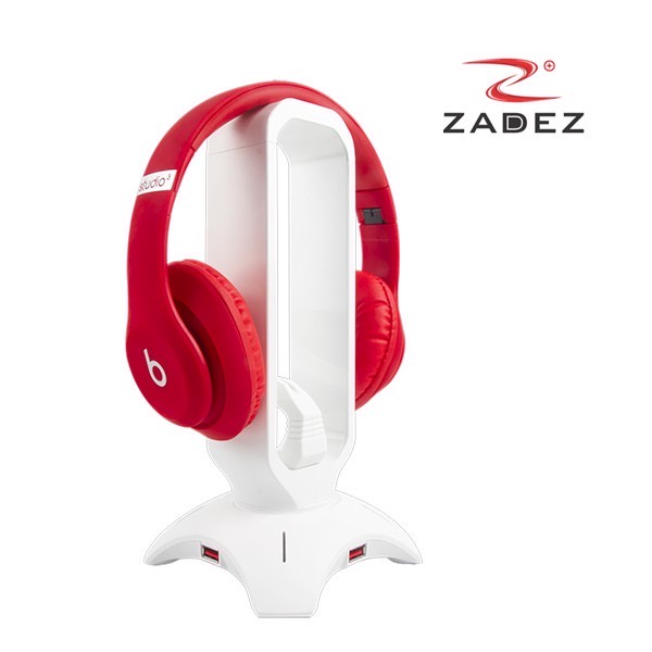 Đế Treo Tai Nghe Đèn RGB kiêm Mouse Bungee, Hub 3.0 ZADEZ ZHS-701G - Hàng Chính Hãng