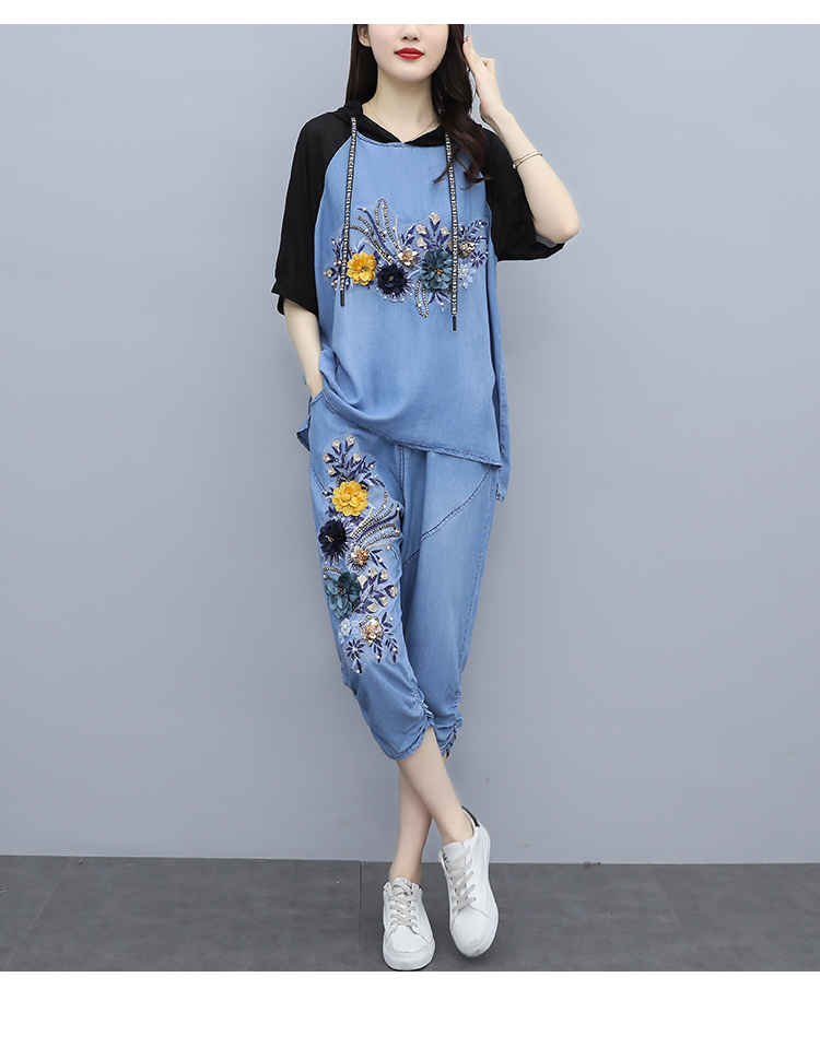 Set Quần Jeans Và Áo Hoodie Thời Trang Phong Cách Cho Nữ | BigBuy360 - bigbuy360.vn