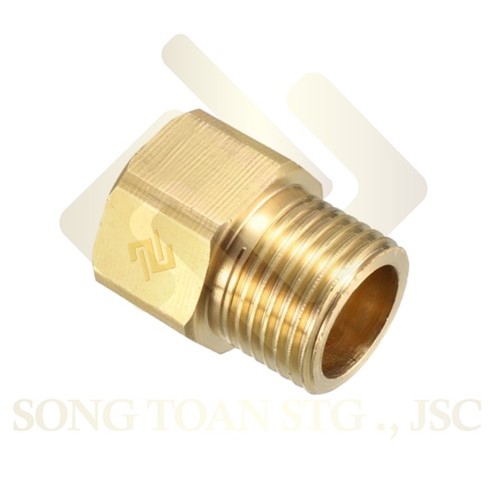 [LƠ REN ĐỀU] Khớp nối ren trong ren ngoài dân dụng BSP hệ G - Bằng đồng (Brass Adaptor female to male) Sơ mi cả rá ngược