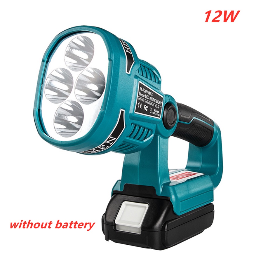 MAKITA Đèn Pin 3W / 12W 18V 4 Chế Độ Kèm Sạc Pin Lithium Tiện Dụng Cho Hoạt Động Ngoài Trời