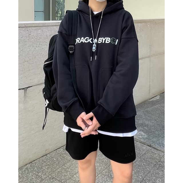 ÁO KHOÁC NỈ HOODIE BASIC 3 TÚI độc đáo, Unisex Nam Nữ form rộng, tay phồng, cao cấp màu đen - Hoodie local DRAGONBYBOI | BigBuy360 - bigbuy360.vn