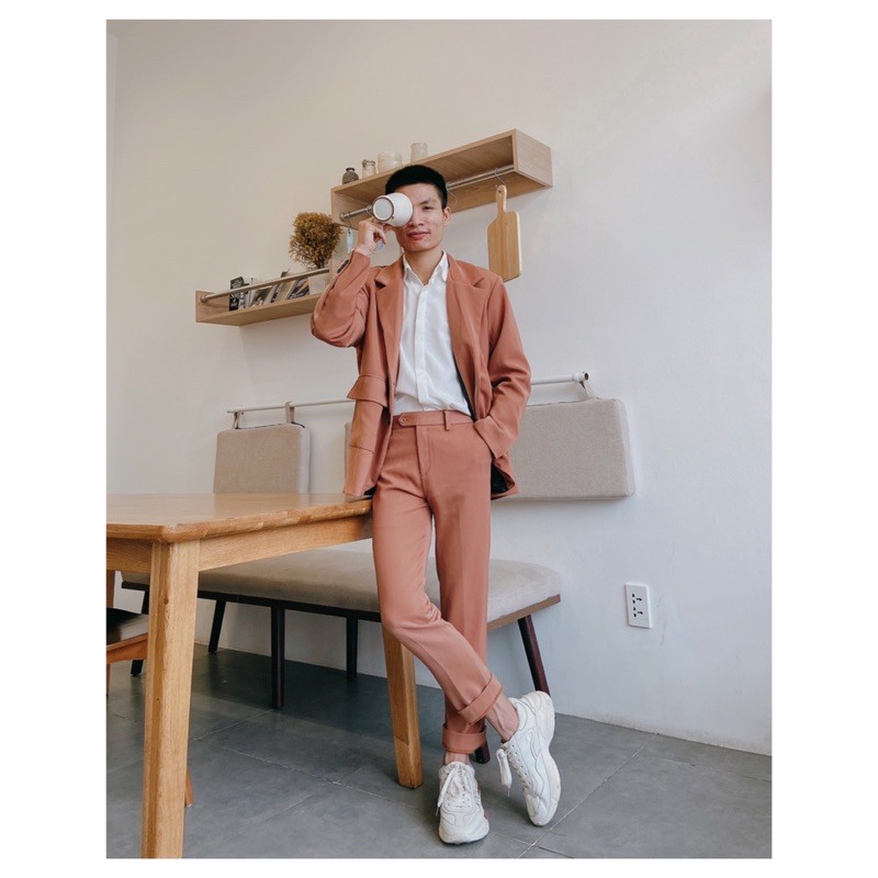 [Mã SKAMA06 giảm 8% tối đa 50K đơn 250K] Quần Âu OAO nâu hạt dẻ basic | BigBuy360 - bigbuy360.vn