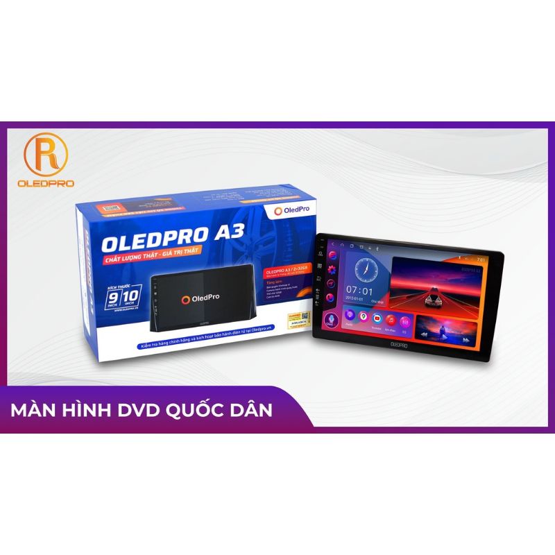 Màn hình Android Oled Pro A3 chính hãng tặng Vietmap S1 ver 2022