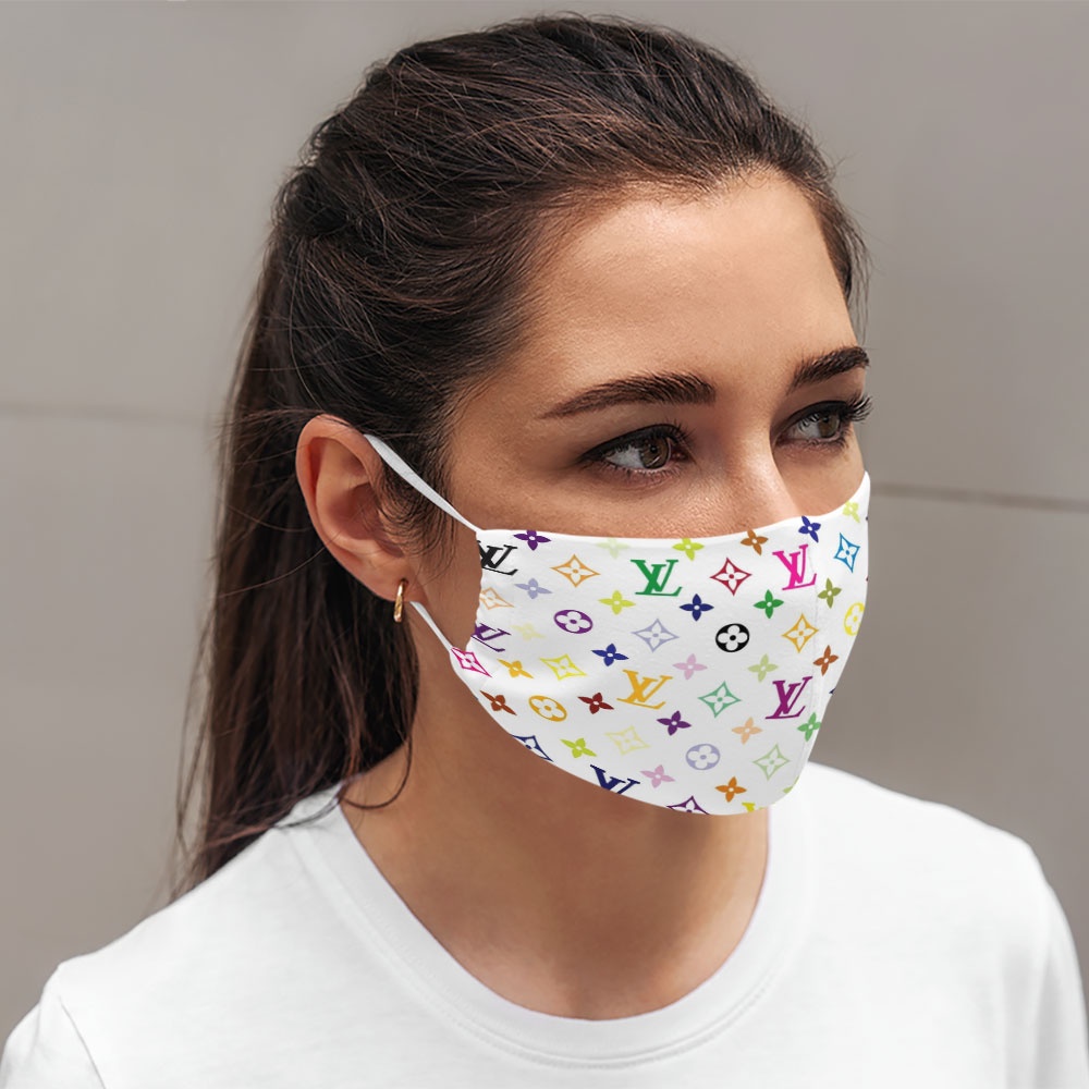 Khẩu Trang In Hình 3D L.V Soink Vải Cotton 100%,Kháng Khuẩn,Không Đau Tai,Dễ Thở Cho Nam Nữ