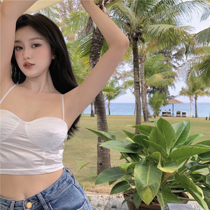 Áo Hai Dây Dáng Ngắn Thời Trang Trẻ Trung Cho Nữ | BigBuy360 - bigbuy360.vn