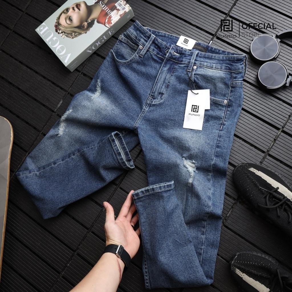 Quần jean dài nam , màu basic , chất cotton jean cao cấp , dễ phối PUNDO QJPD02