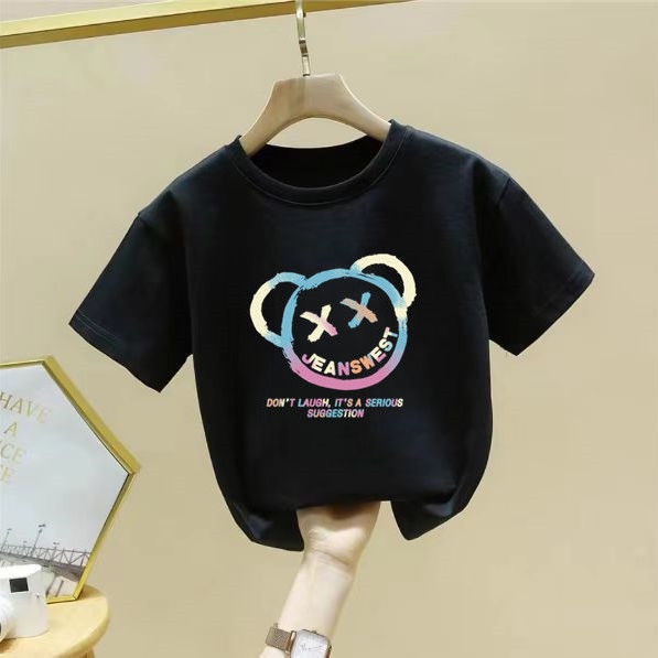 Áo Thun Cotton Tay Ngắn Thoải Mái Phong Cách Mới 2022 Cho Bé Gái