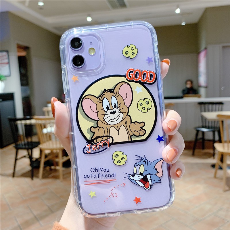 [ IPHONE ] Ốp Lưng Silicon Chống Sốc Tom x Jerry - I034 | BigBuy360 - bigbuy360.vn