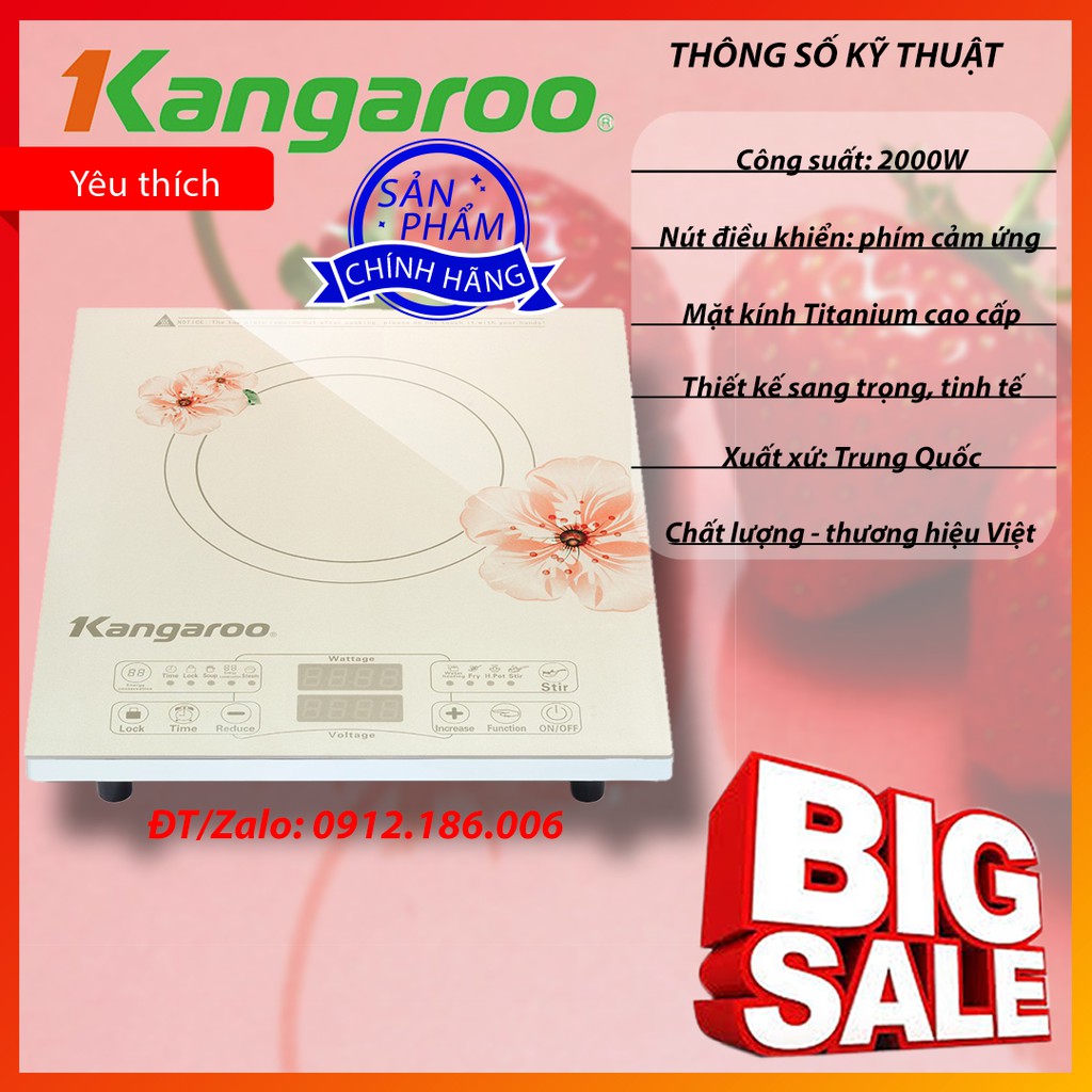 Bếp điện từ đơn Kangaroo KG418i chính hãng