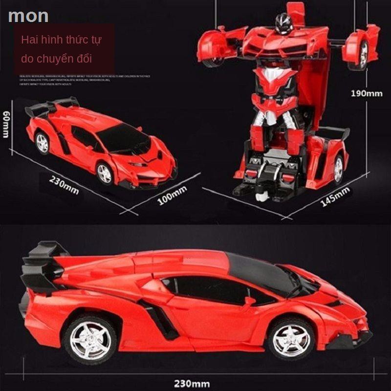 ✵Xe biến dạng điều khiển từ xa Robot King Kong đồ chơi trẻ em bé trai gái có thể sạc lại đua Lamborghini