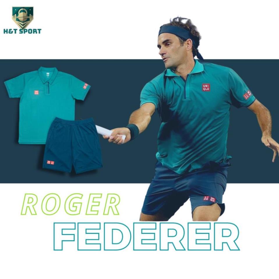 Bộ Thể Thao Nam, Set Uniqlo Tennis ROGER FEDERER , Đồ Thể Thao Cao Cấp Htsport  ⚡