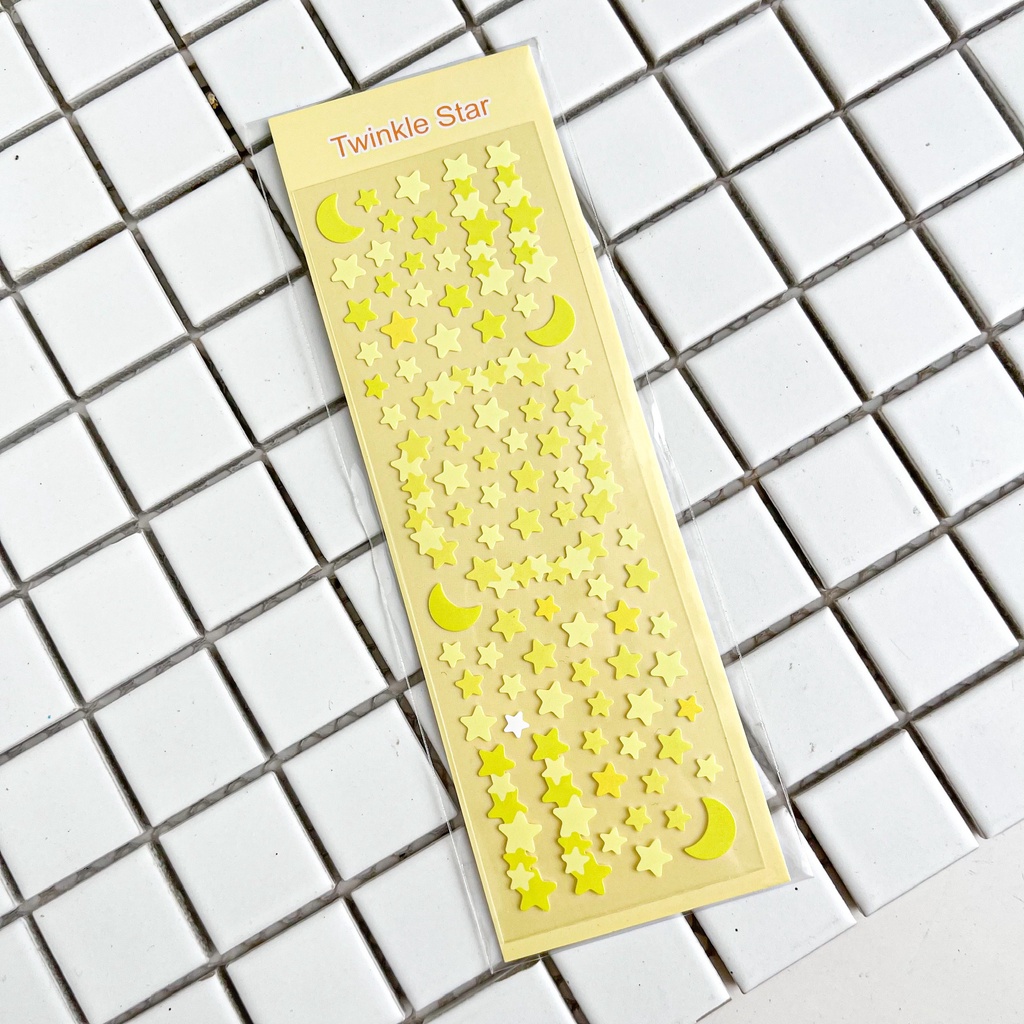 Sticker Siêu Mini Đệm / Confetti Trang Trí Sổ, Ốp, Toploader - Hidari