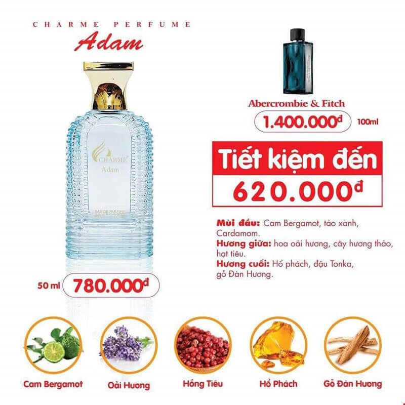 NƯỚC HOA NAM ADAM 50ML (HÀNG CHÍNH HÃNG) | BigBuy360 - bigbuy360.vn