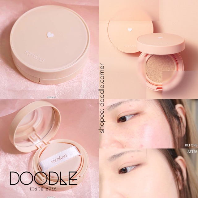 Phấn nước kiềm dầu, lâu trôi Romand Better Than Matte Cushion 14g (Có Sẵn)