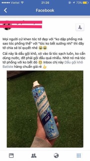 Dầu Gội Khô Batiste
