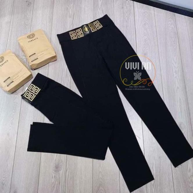 [Hàng Xuất Dư] Quần LEGGING V.SACE cạp cao siêu sang chảnh hàng VNXK, Legging Co Giãn 4 Chiều Cao Cấp, Ống Dài Siêu Đẹp, | BigBuy360 - bigbuy360.vn