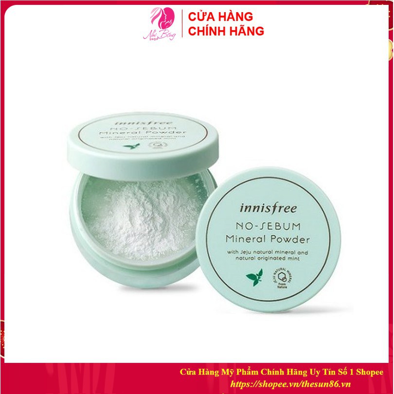 [Hàng Auth] Phấn phủ - Phấn bột kiềm dầu dạng bột khoáng Innisfree No Sebum Mineral Powder 5g [Chính Hãng Hàn Quốc]