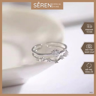 Nhẫn bạc vương miện dành cho nữ