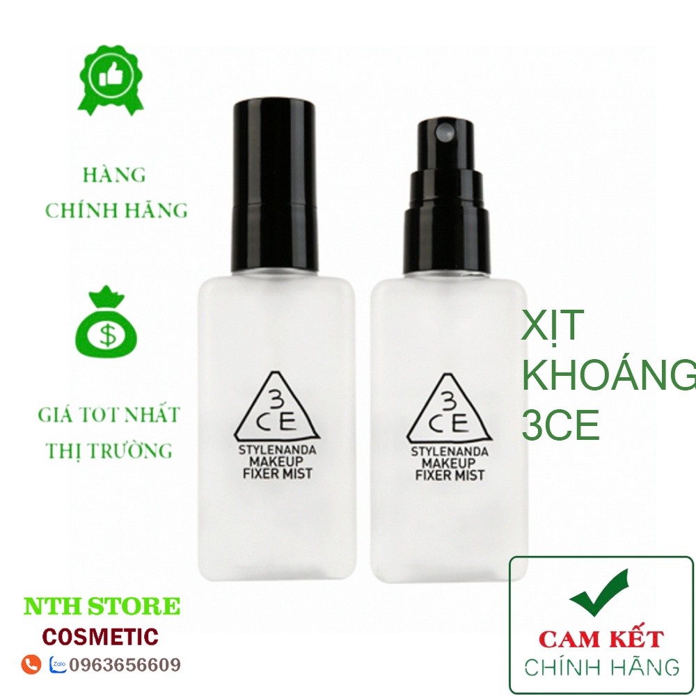 Xịt Khoáng Khóa Nền 3CE Makeup Fixer 100ml chính hãng