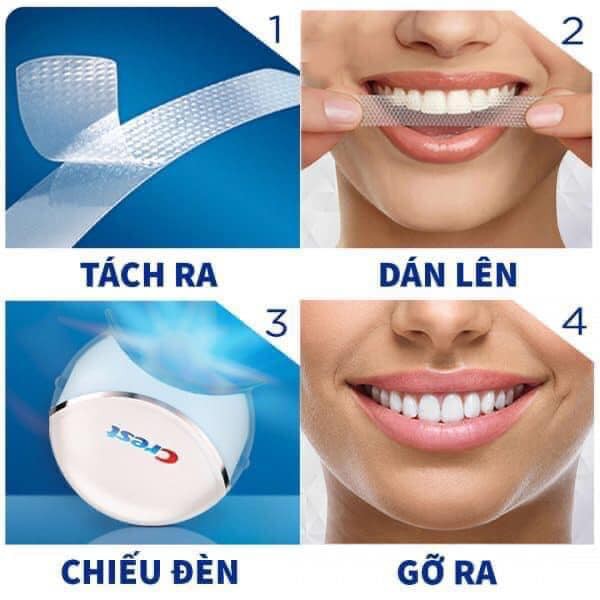 Tẩy trắng răng kèm đèn CREST 3D WHITE WHITESTRIPS WITH LIGHT