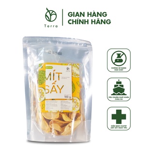 Mít sấy giòn Terra ngon ngọt nguyên miếng không vỡ vụn từ những quả mít chín cây tự nhiên, được chọn lọc kỹ càng.